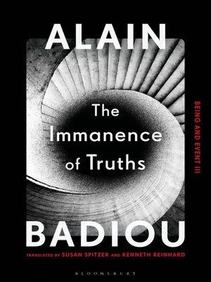 cover image of The Immanence of Truths